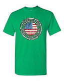 Undefeated World War Champ Belt USA America Patriotic Power DT Adult T-Shirt Tee