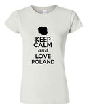 Junior Keep Calm And Love Poland Country Statement Novelty T-Shirt Tee