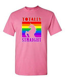 Totally Straight Funny Unicorn Novelty Adult DT T-Shirt Tee