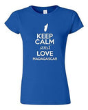 Junior Keep Calm And Love Madagascar Country Patriotic Novelty T-Shirt Tee