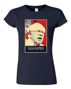 Junior Educated Bernie Sanders 2016 Election President Politics DT T-Shirt Tee
