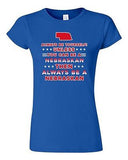 Junior Always Be Yourself Unless You Can Be An Nebraskan Map Star DT T-Shirt Tee