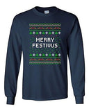 Long Sleeve Adult T-Shirt Merry Festivus Ugly Christmas Season Parody Funny DT