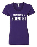 V-Neck Ladies Trust Me I'm A Scientist Science Experiment Funny T-Shirt Tee