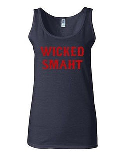 Junior Wicked Smaht Genius Novelty Statement Sleeveless Graphics Tank Top