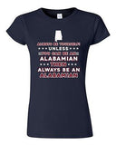 Junior Always Be Yourself Unless You Can Be An Alabemian Map Star DT T-Shirt Tee