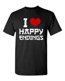 I Love Happy Endings Funny Massage Therapist Relax Humor DT Adult T-Shirt Tee