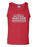 National Sarcasm Foundation Not Funny Novelty Statement Graphics Adult Tank Top
