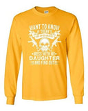 Long Sleeve Adult T-Shirt Want To Know If There's Life After Death Father DT