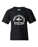 2012 Zombie Apocalypse Rescue Team Funny Horror Novelty Youth Kids T-Shirt Tee
