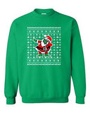 Dabbing Santa Dab Ugly Christmas Football Sports Funny DT Crewneck Sweatshirt