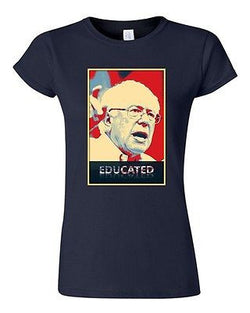 Junior Educated Bernie Sanders 2016 Election President Politics DT T-Shirt Tee