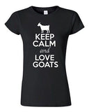 Junior Keep Calm And Love Goats Billy Goat Kid Animal Lover Humor T-Shirt Tee