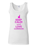 Junior Keep Calm And Love Cameroon Country Nation Patriotic Sleeveless Tank Top