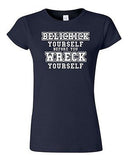 Junior Belichick Yourself Before You Wreck Yourself Football Game DT T-Shirt Tee