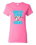 Ladies Dab On Them Folks Football Sports Dance Touchdown Funny DT T-Shirt Tee