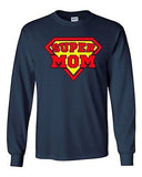 Long Sleeve Adult T-Shirt Super Mom Superhero Hero Mothers Day Gift Funny DT