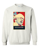 Educated Bernie Sanders 2016 Election President Politics DT Crewneck Sweatshirt