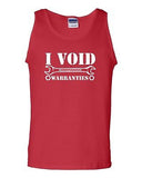 I Void Warranties Mechanic Wrench Humor Novelty Statement Graphic Adult Tank Top