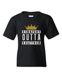Straight Outta Kauffman Crown Baseball Sports Team Ball DT Youth Kid T-Shirt Tee
