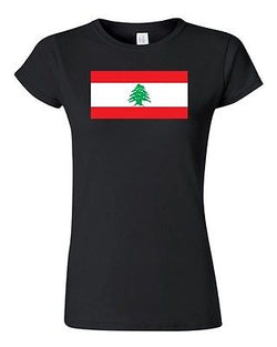 Junior Lebanon Country Flag Beirut Arabic State Nation Patriotic DT T-Shirt Tee