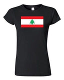 Junior Lebanon Country Flag Beirut Arabic State Nation Patriotic DT T-Shirt Tee