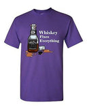 Whiskey Fixes Everything Beverages Alcohol Drinks Scotch Adult DT T-Shirts Tee