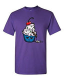 Too Cute To Eat Cupcake Cherry Sweet Food Dessert Novelty Adult DT T-Shirt Tee