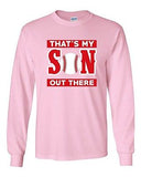 Long Sleeve Adult T-Shirt That's My Son Out There Baseball Sports Proud Funny DT