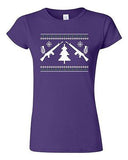 Junior Guns Ugly Christmas Snow Rifle Tree Grenade Funny Humor DT T-Shirt Tee