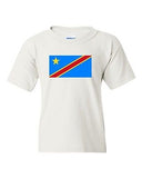 Democratic Republic Of The Congo Country Flag Patriot DT Youth Kids T-Shirt Tee