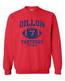 Dillon 7 Football Retro Sports Novelty DT Novelty Crewneck Sweatshirt