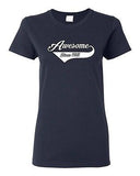 Ladies Awesome Since 1961 With Tail Happy Birthday Gift Funny DT T-Shirt Tee