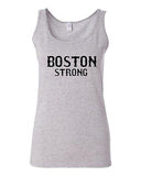 Junior Boston Strong Novelty State Honor Campaign Slogan Graphic Tank Top