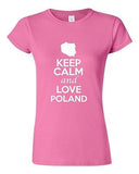Junior Keep Calm And Love Poland Country Statement Novelty T-Shirt Tee
