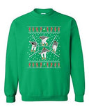 Bling Dance Telephone Music Song Parody Ugly Christmas DT Crewneck Sweatshirt