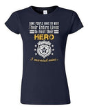 Junior Some People Have To Wait Their Hero Police I Married Mine DT T-Shirt Tee
