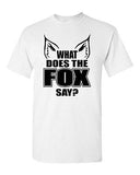 Adult What Does the Fox Say? Norwegian Dance Music Song Funny Humor T-Shirt Tee