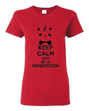 Ladies Keep Calm And Be A Pandicorn Panda Unicorn Magical Myth Funny T-Shirt Tee