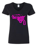 V-Neck Ladies Detroit Smoking Gun Philadelphia Rifle The Gang Smoke T-Shirt Tee