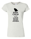 Junior Keep Calm And Love Saudi Arabia Country Patriotic Novelty T-Shirt Tee