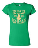 Junior Inhale The Good Sh*t Exhale The Bullsh*t Yoga Hatha Funny DT T-Shirt Tee