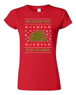 Junior Oh What Fun It Is To Ride Bike Rider Ugly Christmas Funny DT T-Shirt Tee