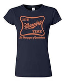 Junior It's Manning Time Script Funny Humor Parody Football Sports T-Shirt Tee