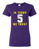 Ladies In Teddy We Trust Quarterback Sports Minnesota Football DT T-Shirt Tee