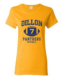 Ladies Dillon 7 Football Retro Sports Novelty DT T-Shirt Tee
