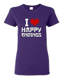 Ladies I Love Happy Endings Massage Therapist Relax Funny Humor DT T-Shirt Tee