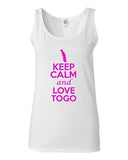 Junior Keep Calm And Love Togo Country Nation Patriotic Sleeveless Tank Top
