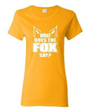 Ladies What Does the Fox Say Sound Music Song Party Swag Retro Cool T-Shirt Tee
