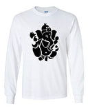 Long Sleeve Adult T-Shirt Jai Ganesh OM Aum Hindu Ganesha Religion Goddess God